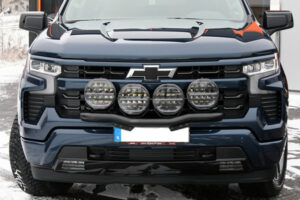 Svart Qpaxbåge | 4 st Lazer Linear Elite 9″ LED-extraljus