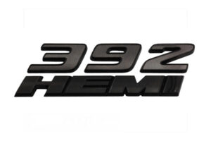 392 Hemi emblem mattsvart