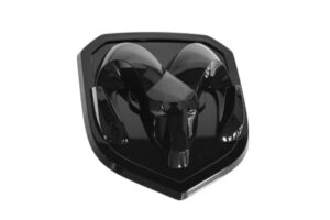 Svarta Ram emblem fram & bak