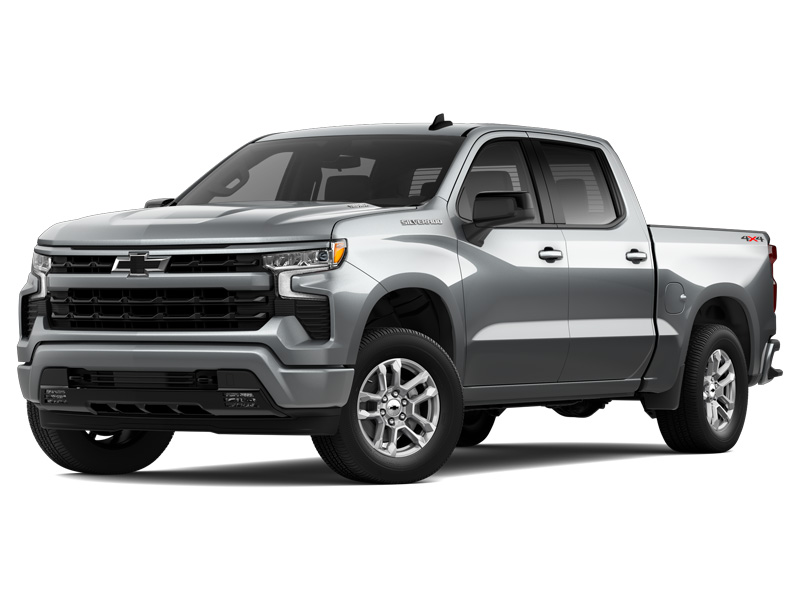 Silver Chevrolet Silverado RST